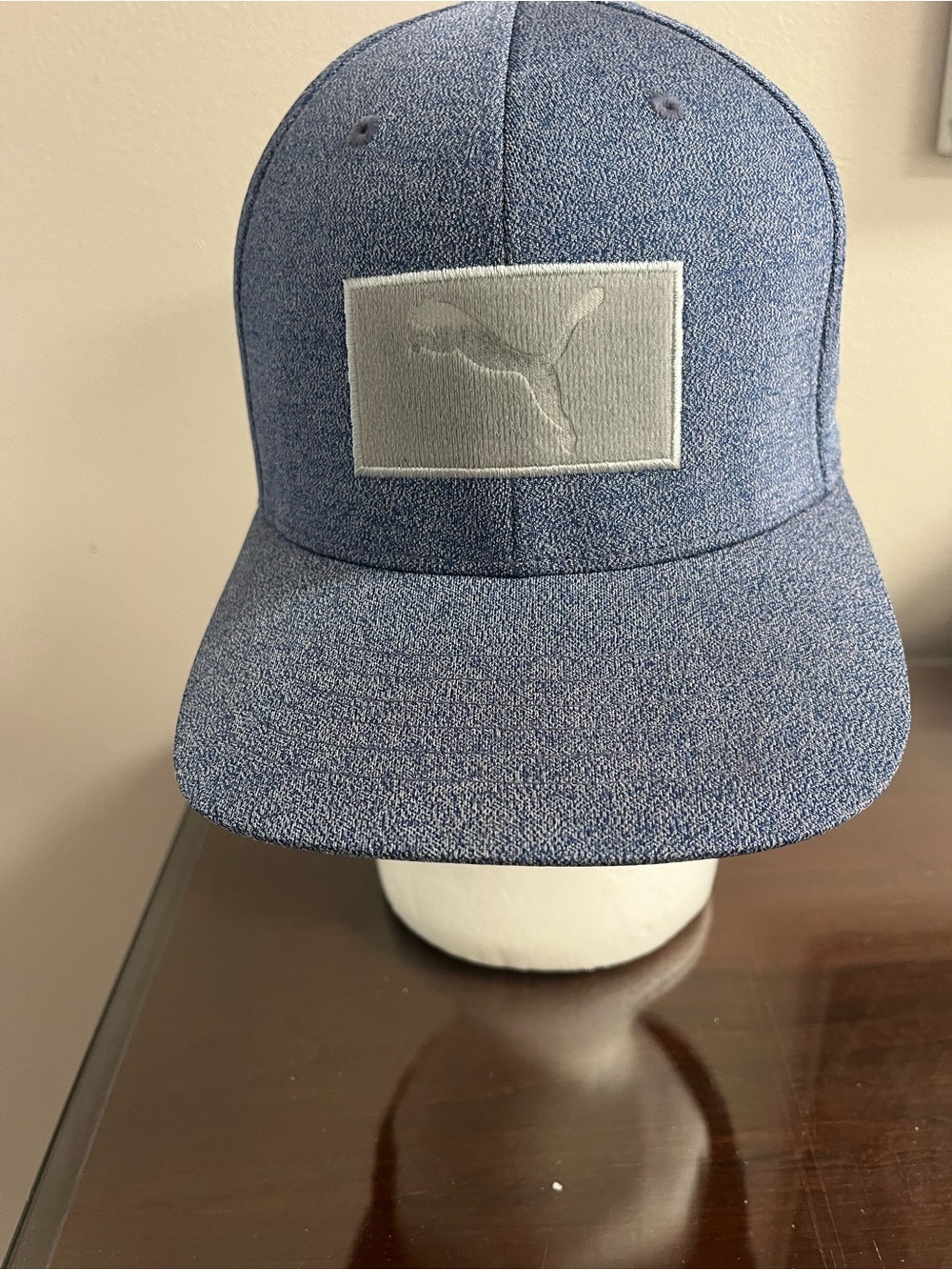 Puma Men’s Heathered Blue Patch Snapback Hat